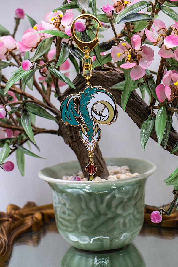 Midori - Deluxe Metal Keychain | Dragons and Beasties