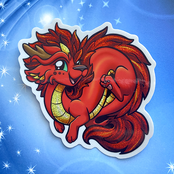 Dragon Zodiac Beastie Jumbo Sticker | Dragons & Beasties – Dragons and ...