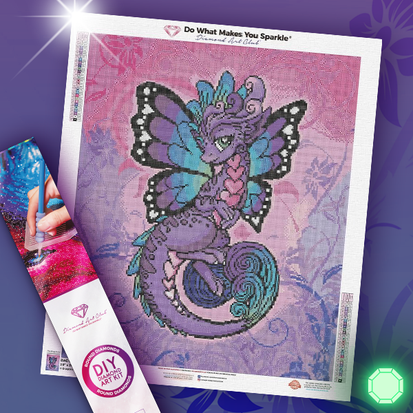 Fiona Butterfly Dragon Diamond Painting | Dragons & Beasties Fiona Butterfly Dragon Diamond Painting | Dragons & Beasties