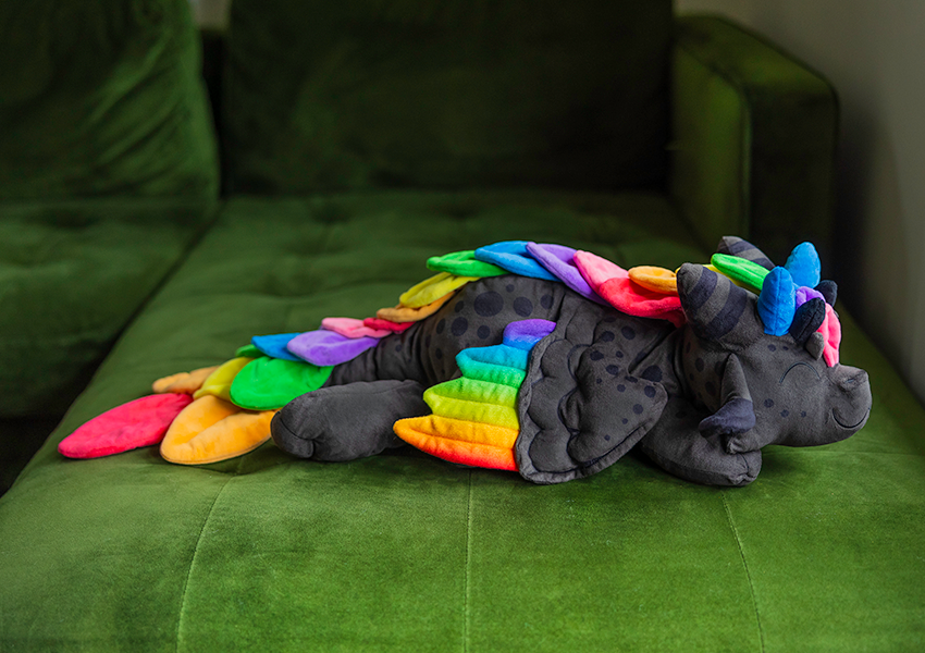 Rainbow dragon plush hotsell